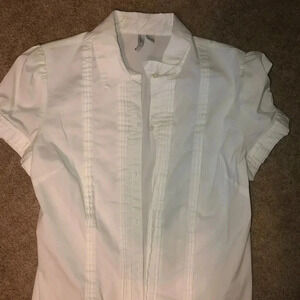 White Collared Shirt